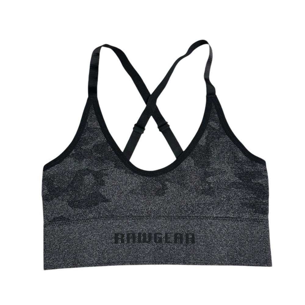 Rawgear Black Camo Sports Bra Womens Size Medium NWT Activewear‎ Athletic Yoga
